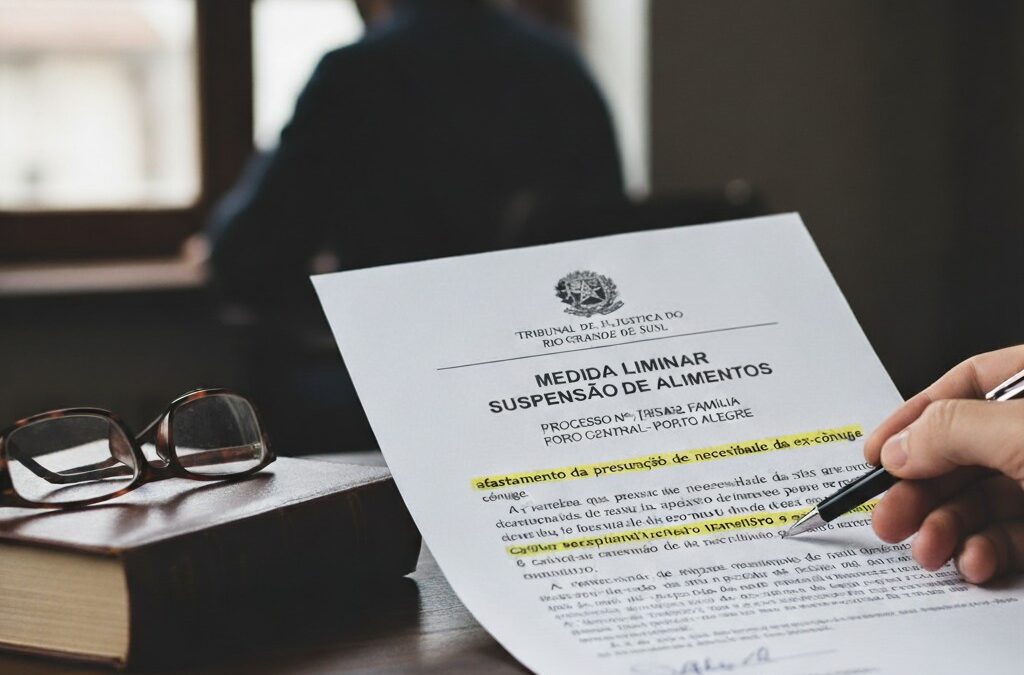 Vara de Família de Porto Alegre/RS concede medida liminar para determinar a suspensão do pagamento de alimentos entre ex-cônjuges